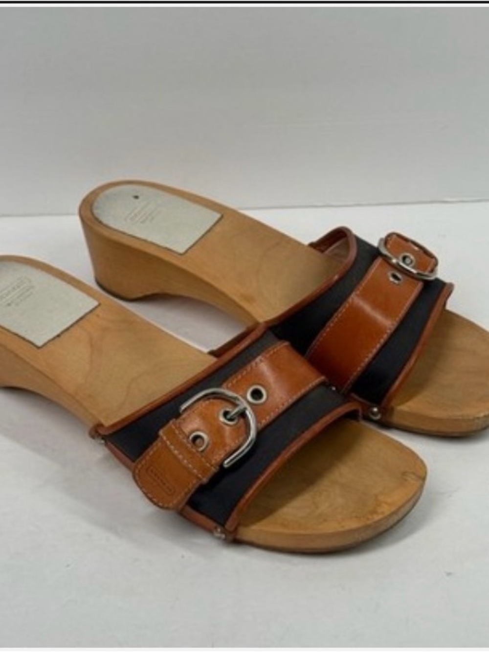 Authentic Women’s Coach Slip On Heel Sandals